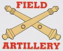 Army Field Artillery Crossed Cannons Decal