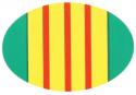 Vietnam Veteran Ribbon Oval Decal