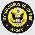 My Grandson is in the Army with Crest Logo Decal