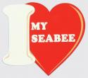 Navy I Heart My Seabee Decal
