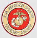 US Marine Corps Cherry Point Eagle Globe and Anchor Logo Decal 