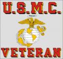 USMC Veteran with Eagle Globe and Anchor Logo Decal