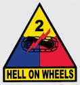 Army 2nd Armored Division Hell On Wheels Decal
