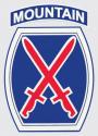 Army 10th Mountain Division Shield Logo Decal