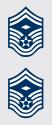 USAF E-8 SMSGT 1st SGT 2-Piece Decals