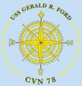 USS GERALD R. FORD CVN78 COMPASS DECAL