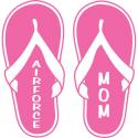 Air Force Mom Flip Flop Vinyl Transfer