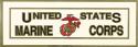 United States Marine Corps with Eagle Globe and Anchor Logo Bumper Sticker