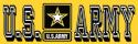 US Army with Star Logo Bumper Sticker 