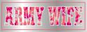 Army Wife Pink ACU Pattern Bumper Sticker 