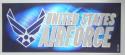 U.S. AIR FORCE BUMPER STICKER DECAL
