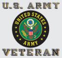 US Army Veteran with Crest Logo Decal