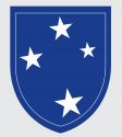 Army 23rd Infantry Division 4 White Stars Decal