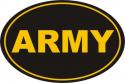 Army Oval Euro Style Decal
