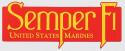 Semper Fi United States Marines Bumper Sticker