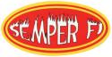 USMC Semper Fi Reflective Motorcycle Helmet Decal