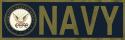 Navy with Crest Logo Bumper Sticker