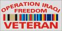 Operation Iraqi Freedom Veteran with Ribbon Decal