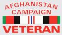 Afghanistan Campaign Veteran Decal