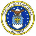 UNITED STATES AIR FORCE SEAL RETIRED DECAL