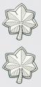 Officers Rank 0-5 Silver Leaf Decal 