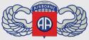 Army 82nd Airborne with Wings Decal