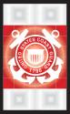 United States Coast Guard Crest White Vinyl Taillight Decal 