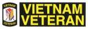 Vietnam Veteran with Shield Logo Bumper Sticker