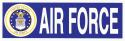 Air Force with Crest Logo Bumper Sticker