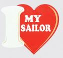 Navy I Heart My Sailor Decal