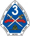 USMC 3rd Recruit Training Battalion Parris Island MCRD Decal