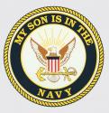 My Son is in the Navy With Crest Decal
