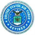 US Air Force Retired Decal US Air Force Retired Decal