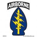 Army  Special Forces SSI Airborne Tab Decal