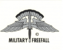 Military Freefall Decal (Large)
