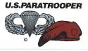 Army U.S. Paratrooper Airborne Decal