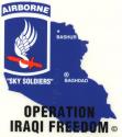 Army 173d Brigade - IRAQ Airborne Decal