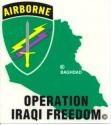 Army USACAPOC - Iraqi Freedom Airborne Decal