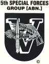  Special Forces 5th Group  "V" (Afghanistan) Decal 