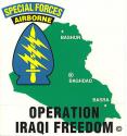Special Forces Iraq Decal