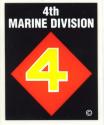 4th  Marine Division  Decal 