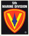 5th  Marine Division  Decal 