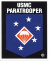 USMC Paratrooper  Decal 