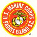 US Marines Parris Island, SC Decal