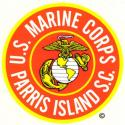 US Marines Parris Island, SC Decal