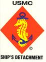 USMC Ships Detachment Decal Small
