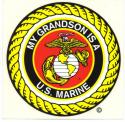 My Grandson Is a Marine Decal