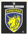 Army 13th Airborne Division Decal