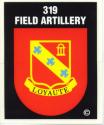 Army 319th Artillery Airborne Decal