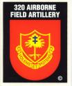  Army 320th Artillery Airborne Decal